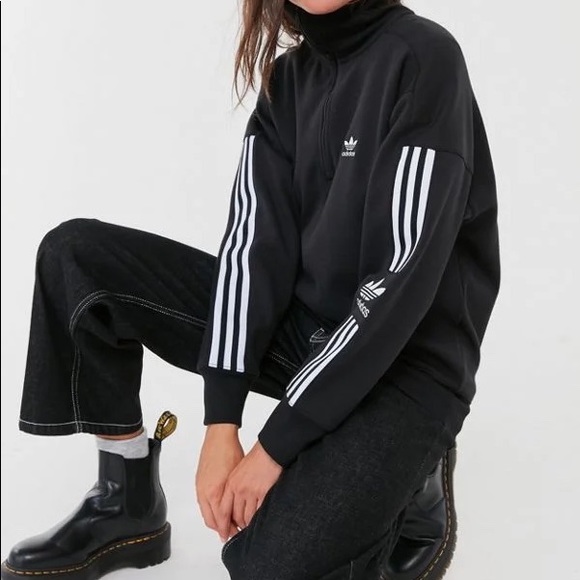 Adidas 3 stripe half zip sweatshirt - Picture 3 of 6
